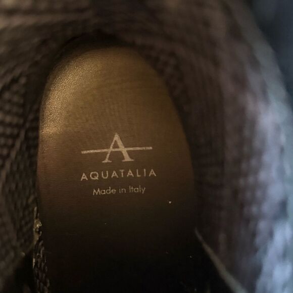 Aquatalia Carina Calf Boots Size 8M with Side Snap Closure , Black - Picture 3 of 11